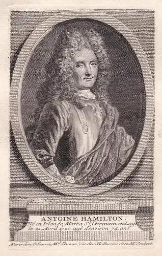 Antoine Hamilton - Antoine Hamilton (1645-1720) author soldier Ireland Scotland France Portrait