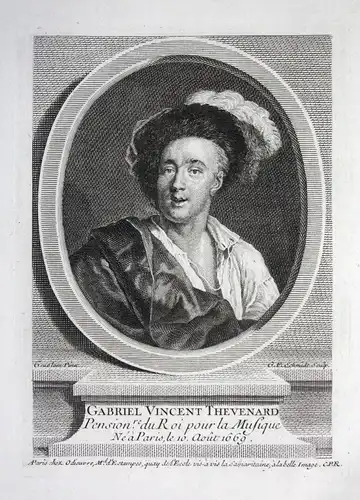 Gabriel Vincent Thevenard - Gabriel Vincent Thevenard (1669-1741) Baritonist baritone opera singer Sänger Oper