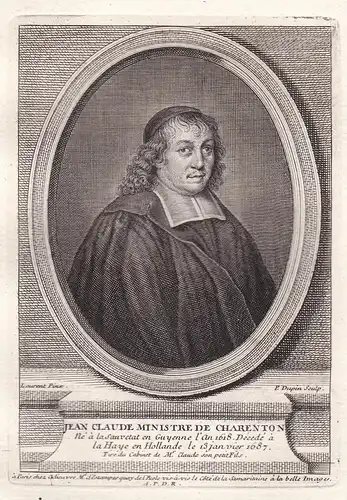 Jean Claude Ministre de Charenton - Jean Claude (1619-1687) Nimes Montauban Charenton ministre protestant Char