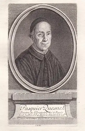 Pasquier Quesnel - Pasquier Quesnel (1634 - 1719) Jansenist theologian Theologe Jansenismus Portrait