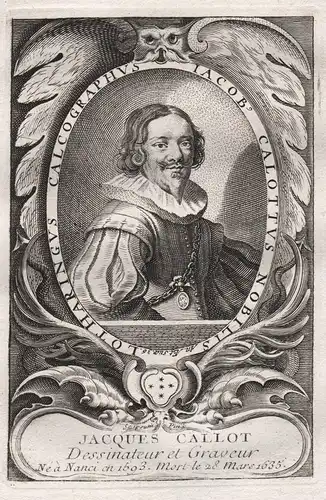 Jacques Callot - Jacques Callot (1592-1635) engraver draughtsman graveur dessinateur printmaker Portrait gravu