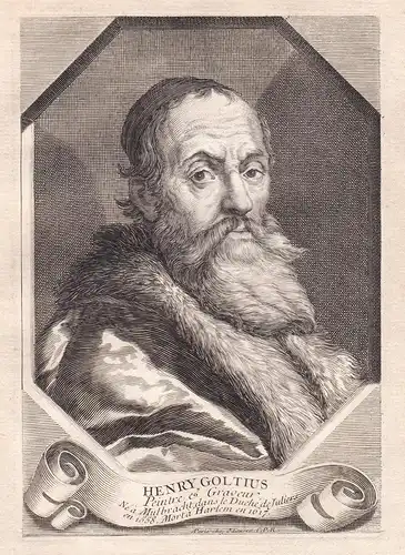 Henry Goltius - Hendrick Goltzius (1558-1616) Dutch painter engraver Portrait