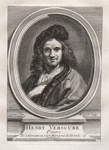 Henry Verscure - Hendrik Verschuring (1627-1690) painter Maler peintre Portrait engraving