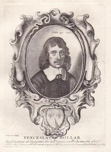 Venceslas Hollar - Wenceslaus Hollar (1607-1677) etcher engraver Kupferstecher graveur Portrait