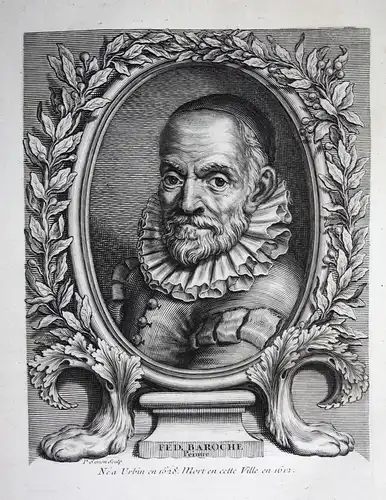 Fed. Baroche - Federico Barocci (1528/1535-1612) pittore painter Maler engraver Kupferstecher graphic artist P