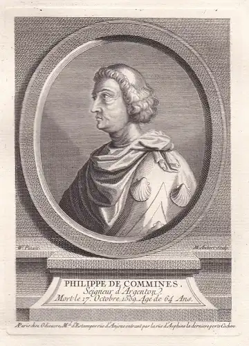Philippe de Commines - Philippe de Commynes (1447 - 1511) Vlaanderen Bourgogne Burgundy Burgung Flandern polit