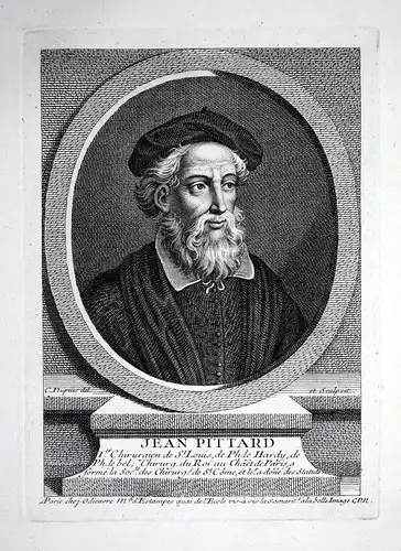 Jean Pittard - Jean Pitard (1248-1327) surgeon chirurgien Arzt Chirurg Bayeux Paris chirurgien Portrait