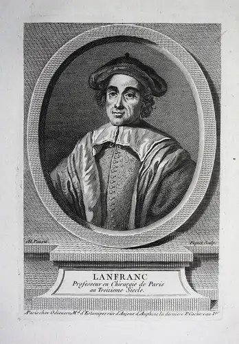 Lanfranc - Lanfranco da Milano (1250-1310) Lanfranc von Mailand Chirurg Arzt surgeon chirurgien doctor Frankre