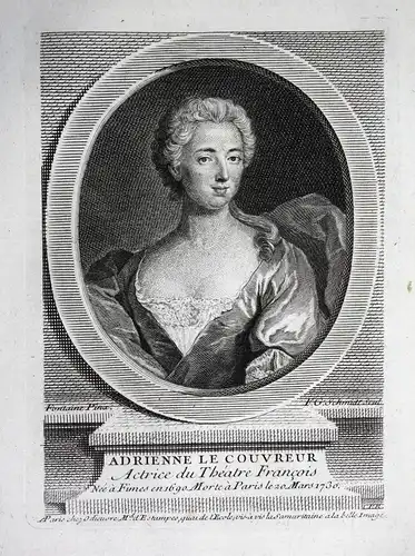 Adrienne le Couvreur - Adrienne Lecouvreur (1692-1730) actress actrice Schauspielerin theatre Theater France g