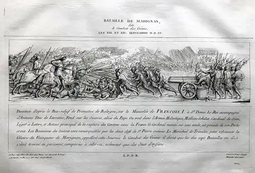 Bataille de Marignan dite le Combat des Geans, les XIII. et XIV. Septembre M.D.XV. - Bataille de Marignan Mele