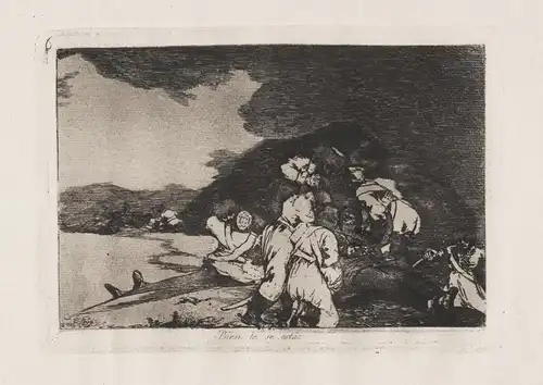 Bien te se esta - Plate 6 from Los desastres de la guerra. Colección de ochenta láminas inventadas y grabadas