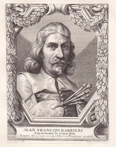 Jean Francois Barbieri - Giovanni Francesco Barbieri Guercino (1591-1666) Maler painter peintre pittore Kupfer