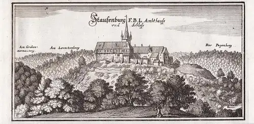 Staufenburg F.B.LO. Ambthauss und Schloss - Burg Stauffenburg Seesen-Münchehof LK Goslar  Niedersachsen