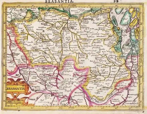 Brabantia - Brabant Belgique Belgien Belgium map Karte carte