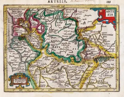 Artesia - Artois Pas-de-Calais France Frankreich map Karte carte