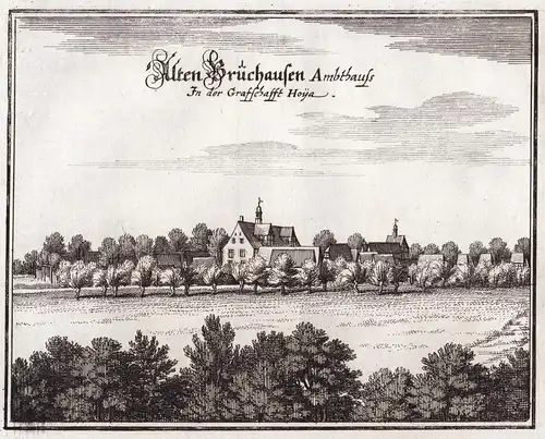 Alten Brüchausen Ambthauss in der Grafschafft Hoya - Hoya Bruchhausen LK Nienburg-Weser Amtshaus Grafschaft