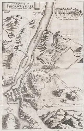 Die Belagerung von Fridrichshall im December Anno 1718 - Frederikshald Halden Norge Norway Norwegen