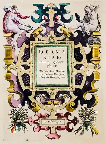 Germaniae tabule geographicae - Atlas Titelblatt Titel title Deutschland Germany Deutsches Reich