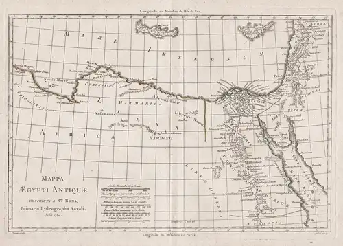 Mappa Aegypti Antiquae - Egypt Ägypten Arabia Petra