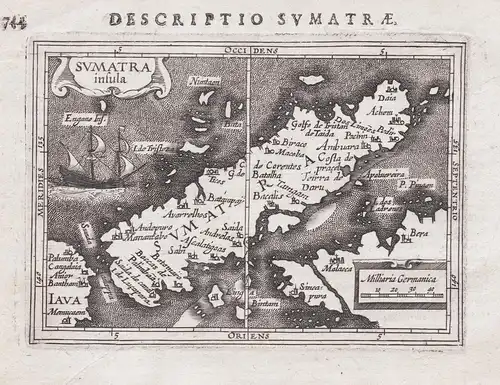 Sumatra insula - Sumatra island Indonesia map Karte carte