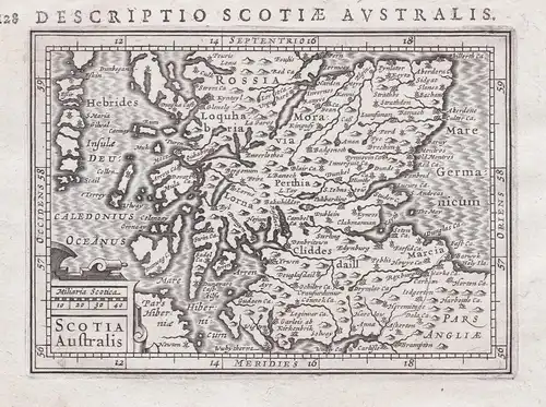 Scotia Australis - Scotland Schottland map Karte carte