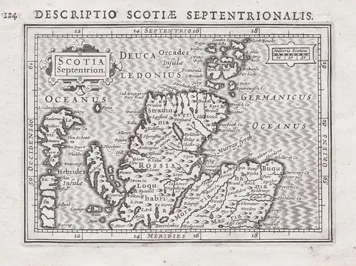 Scotia Septentrion. - Scotland Schottland map Karte carte
