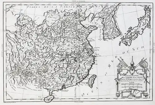 Chorographie de L'Empire de la Chine. - China Chine Korea Japan Asia Karte map