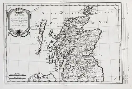 L'Ecosse - Scotland Schottland Karte map