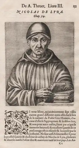 Nicolas de Lyra - Nicolas de Lyre (c.1270-1349) Lyra Franciscan teacher Franziskaner Portrait