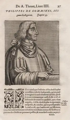 Philippes de Commines, Seigneur d'Argenton - Philippe de Commines (1447-1511) Commynes Burgundy Bourgogne Burg