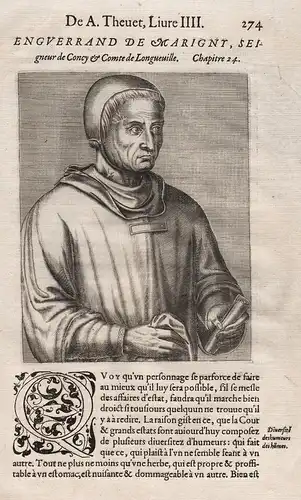 Enguerrand de Marigny, Seigneur de Concy & Comte de Longueville - Enguerrand de Marigny (c.1260-1315) Chamberl