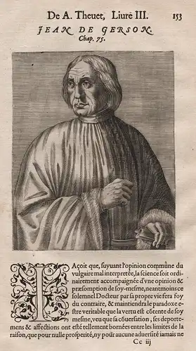 Jean de Gerson - Jean Gerson (1363-1429) reformer poet University of Paris scholar Portrait