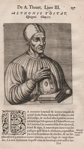 Alphonse Tostat - Alphonse Tostat (1400-1455) Alonso Tostado Avila Madrigal Portrait