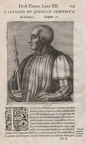 Bertrand du Guesclin Connest Able de France - Bertrand du Guesclin (c.1320-1380) Castille Breton knight Ritter