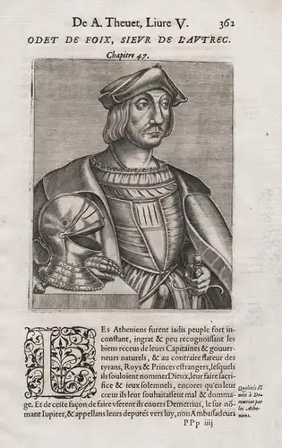 Odet de Foix, Sieur de l'Autrec - Odet de Foix (1485-1528) Vicomte de Lautrec marechal soldier Feldherr Portra