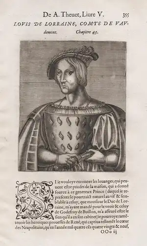 Louis de Lorraine, Comte de Vaudemont - Louis de Lorraine (1500-1528) bishop of Verdun comte de Vaudemont Port