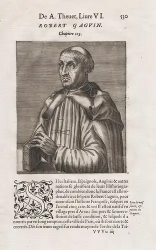 Robert Gaguin - Robert Gaguin (1433-1501) Renaissance humanist philosopher Trinitarian Order Portrait