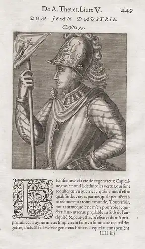 Dom Jean d'Austriae - Juan de Austria (1545-1578) military leader Portrait