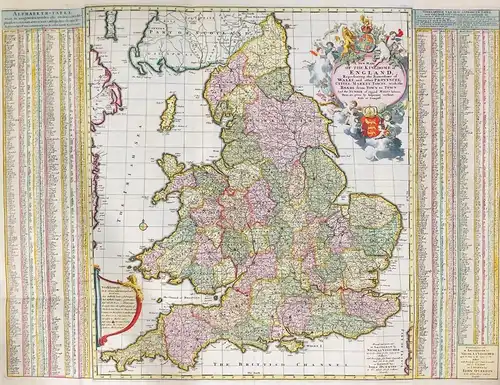 A New Mapp of the Kingdome of England, Representing the Princedome of Wales, and other Provinces, Cities, Mark