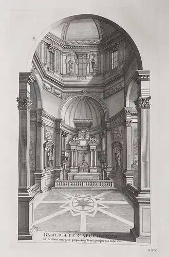 Basilicae F. F. Capucinorum in Eridani margine prope Aug. Tauri prospectus Interior. - Frontispiz frontispiece