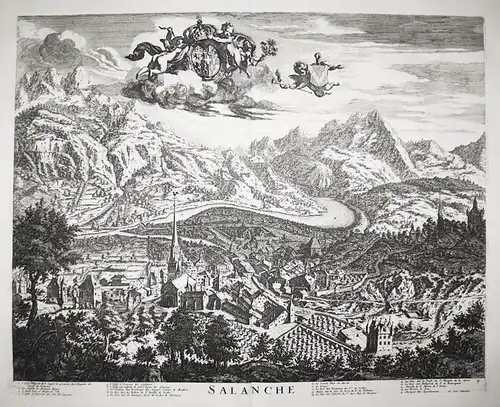 Salanche - Sallanches Haute-Savoie Auvergne gravure