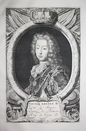 Victor Amedée II. Duc de Savoye, Prince de Piemont, Roy de Cypre - Vittoria Amedeo II de Savoia (1666-1732) Sa