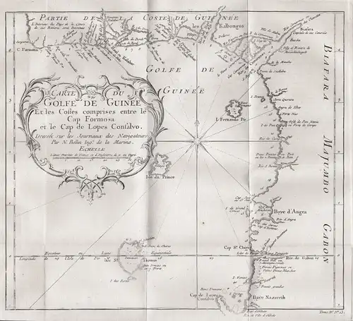 Carte du Golfe de Guinée et les Costes comprises entre le Cap Formosa et le Cap de Lopes Consalvo - Gulf of Gu
