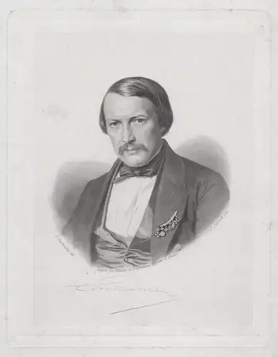 Hendrik Conscience (1812-1883) Belgian novelist author writer Portrait