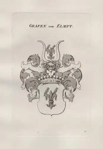 Grafen von Elmpt - Wappen coat of arms Heraldik heraldry