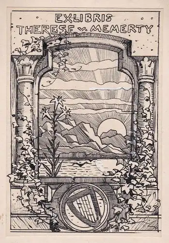 Exlibris für Therese v. Memerty