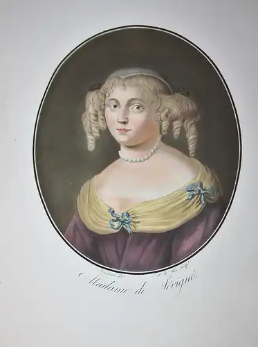 Madame de Sévigné - Madame de Sévigné Marie de Rabutin-Chantal (1626-1696) marquise epistoliere Autorin Portra