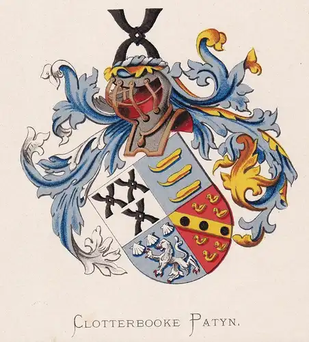 Clotterbooke Patyn - Wappen coat of arms heraldry Heraldik blason Wapen