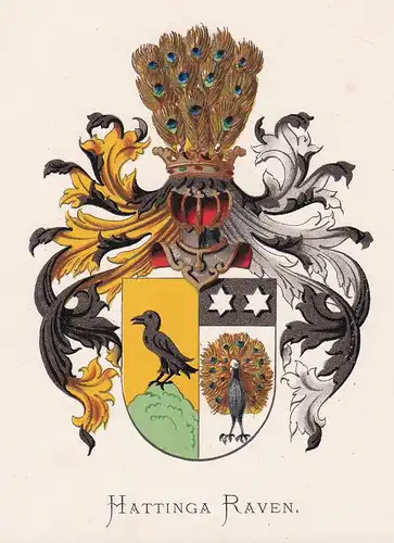 Hattinga Raven - Wappen coat of arms heraldry Heraldik blason Wapen