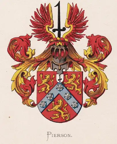 Pierson - Wappen coat of arms heraldry Heraldik blason Wapen